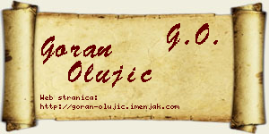 Goran Olujić vizit kartica